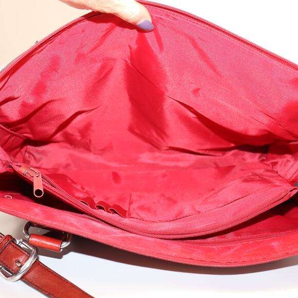 Wilsons Leather Red Shoulder/Briefcase Bag - Read description - Picture 8 of 12